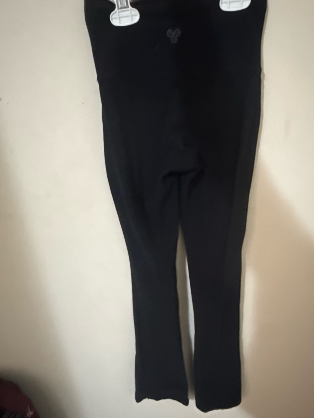 Aritzia Black High-Rise Slim Flare Track Pants